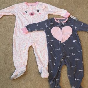 Carter’s Fleece footies 2 pack